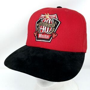 Vintage Winston Cigarettes 40th Anniversary Snapback Hat 1954-1994 Made In USA